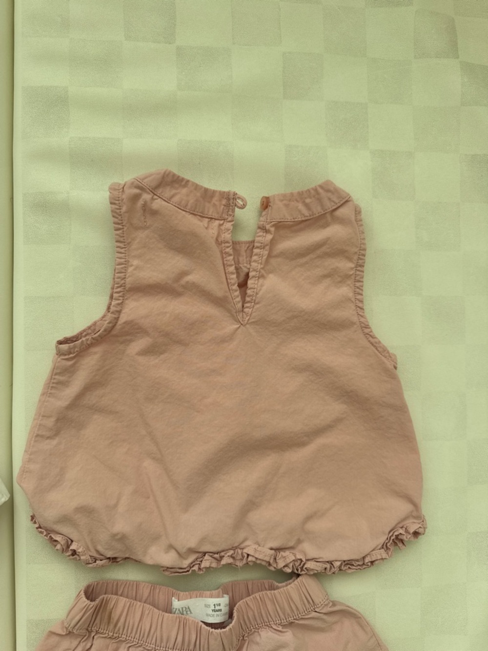 Zara set of 2 Pink and Ecru Toddler Matching Set - Picture 6 of 14